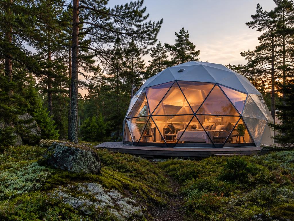 Glamping och små stugor